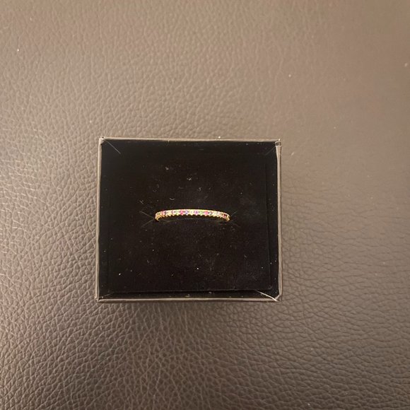 Martha Calvo Multi Colored CZ Eternity Band - Picture 2 of 3